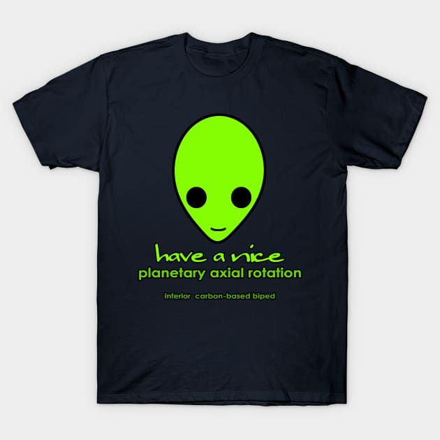 Alien Smiley Face T-Shirt by toastercide